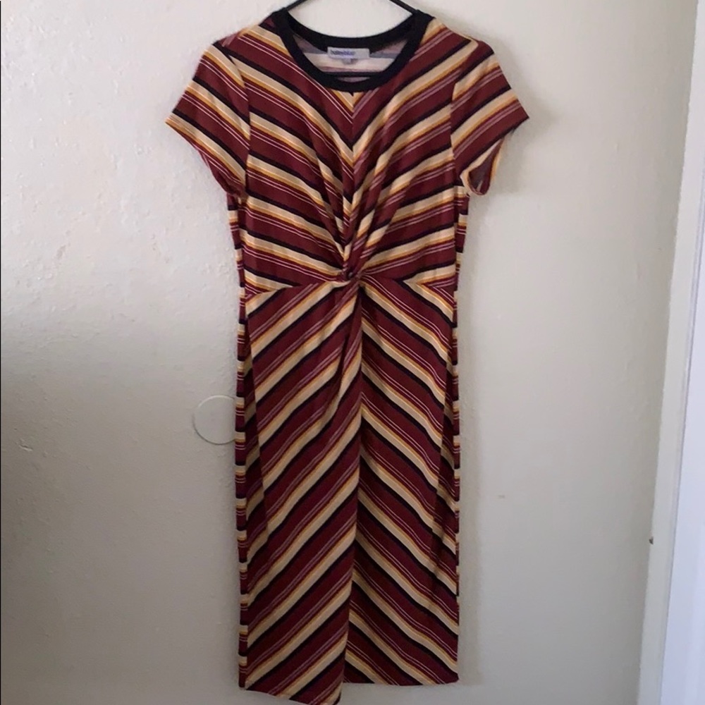 Below the knee maxi dress